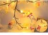 Bendable LED Rattan String Lights with Butterflies & Leaves for Wall Decoration