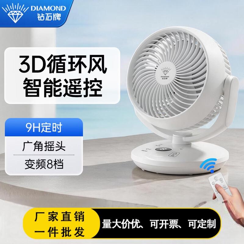 Diamond Quiet 3D Circulation Desk & Wall Fan