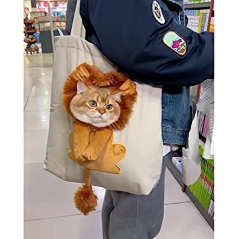 Dyreryggsekkbærer, sammenleggbar kjæledyrryggsekkpose Pustende kjæledyrbærer med evnen til å stikke hodet ut