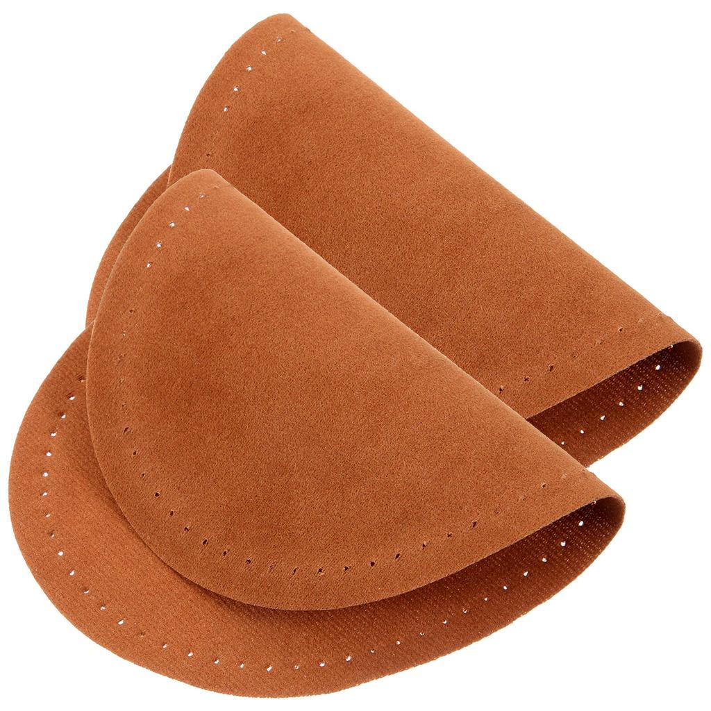 1Pair DIY Soft Lint Elbow Patch Oval Shape Sewing Appliques for Jackets Sweaters Clothes Repair Decorative Sewing Patch