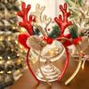 Christmas Headbands Gift Xmas Hair Accessories Cute Headband Cosplay Girls Reindeer Antlers Hairband Merry Christmas Decorations