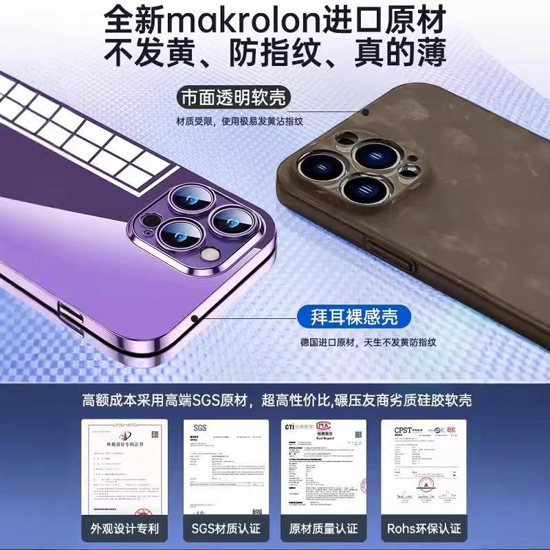 Applicable to Apple 11promax mobile phone case, the new iphone11pro all-inclusive mobile phone case has a high sense of transparency.
