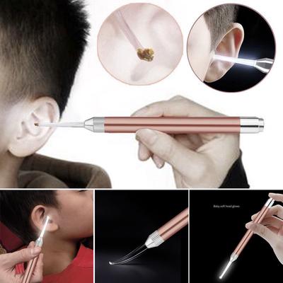 Hot LED Light Earpick Clean Svítilna Earpick Spoon Ear Cleaner Device LED Light