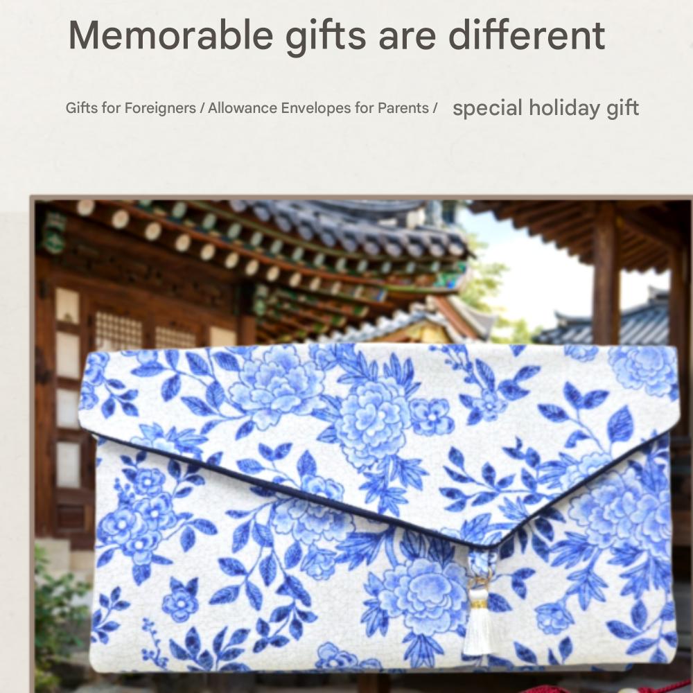 Siot Moment Handmade Korean Traditional Pattern Premium Cash Envelope and Card Wallet