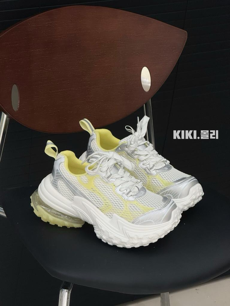 Papa-Schuhe Damen Mesh atmungsaktiv Durian-Plateau neu erhöhend vielseitig lässige Sportschuhe Tide