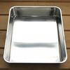 Nagao Tsubame-Sanjo Square Tray with Lid and Mesh, XL Size, Set of 12, 18-8 Stainless Steel, for Food Preparation, Made in Japan