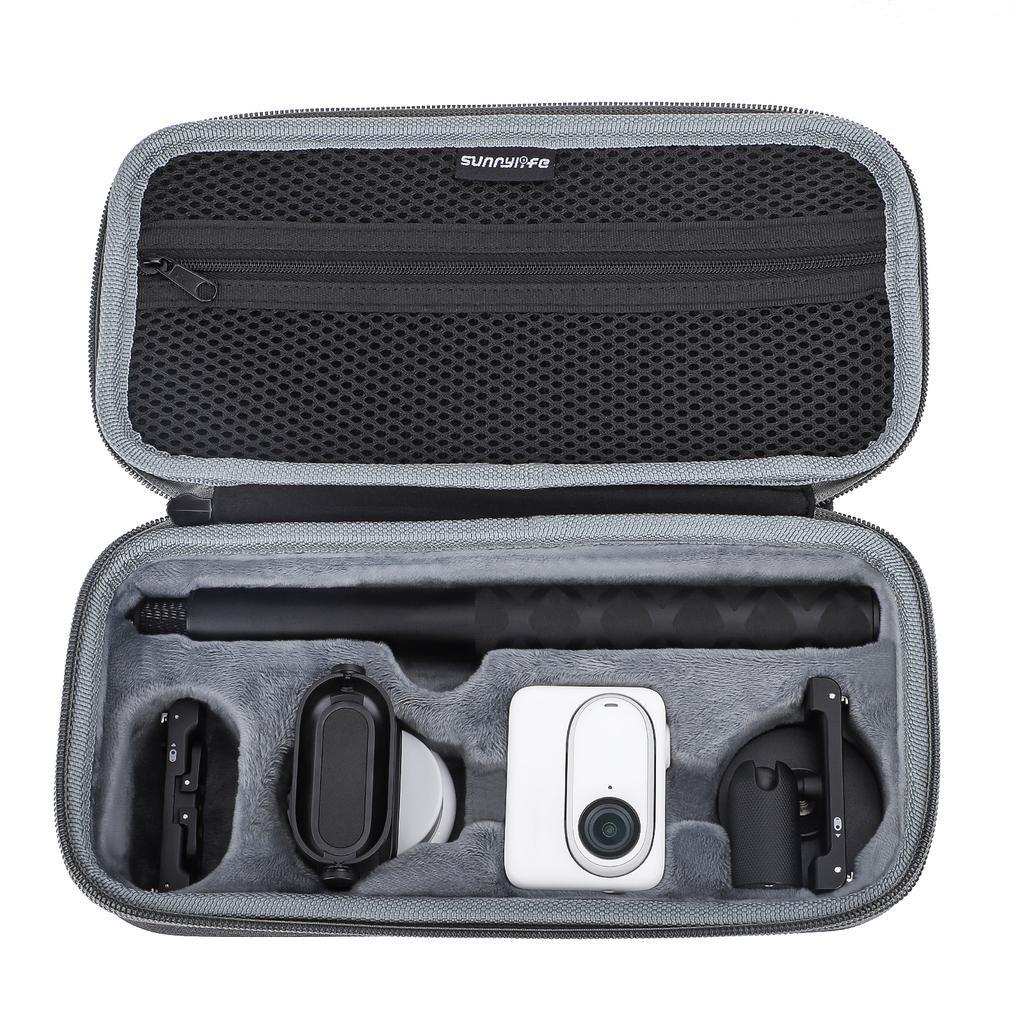 Tragbare Aufbewahrungstasche Stoßdämpfender Organizer-Koffer Kratzfeste Container-Aufbewahrungslösung für die 360 GO 3-Kamera