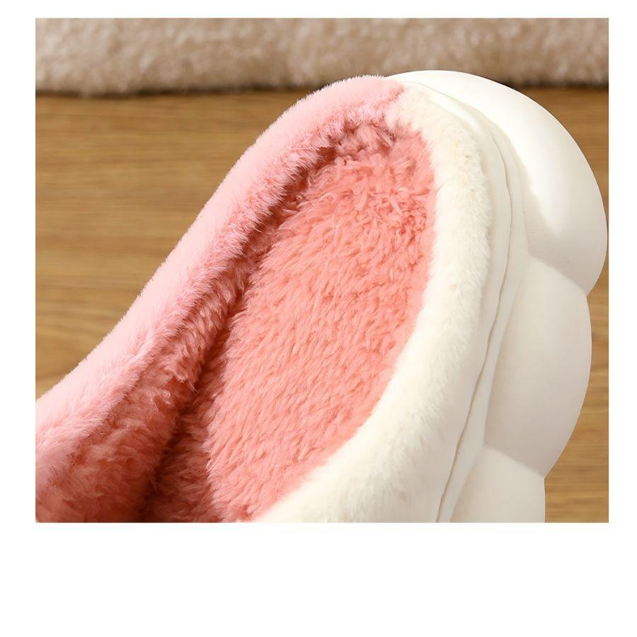 Winter Warm Fur Slippers Men Women Couples House Non Slip Soft Shoes Comfort Flat Heel Home Indoor Bedroom Plush Slippers
