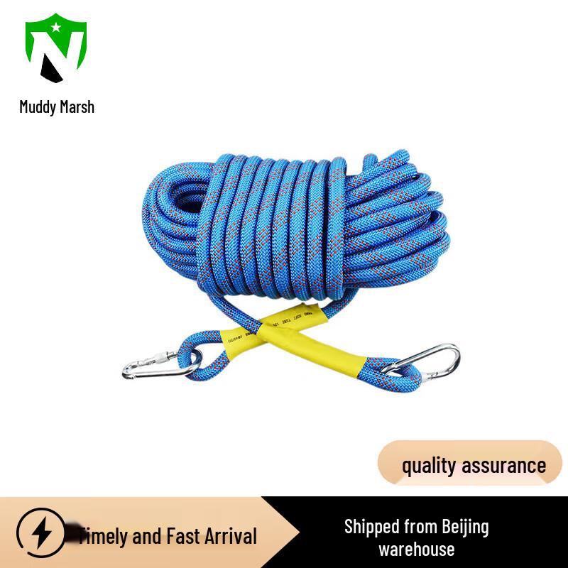 Multi-purpose Safety and Climbing Rope with Double Hooks