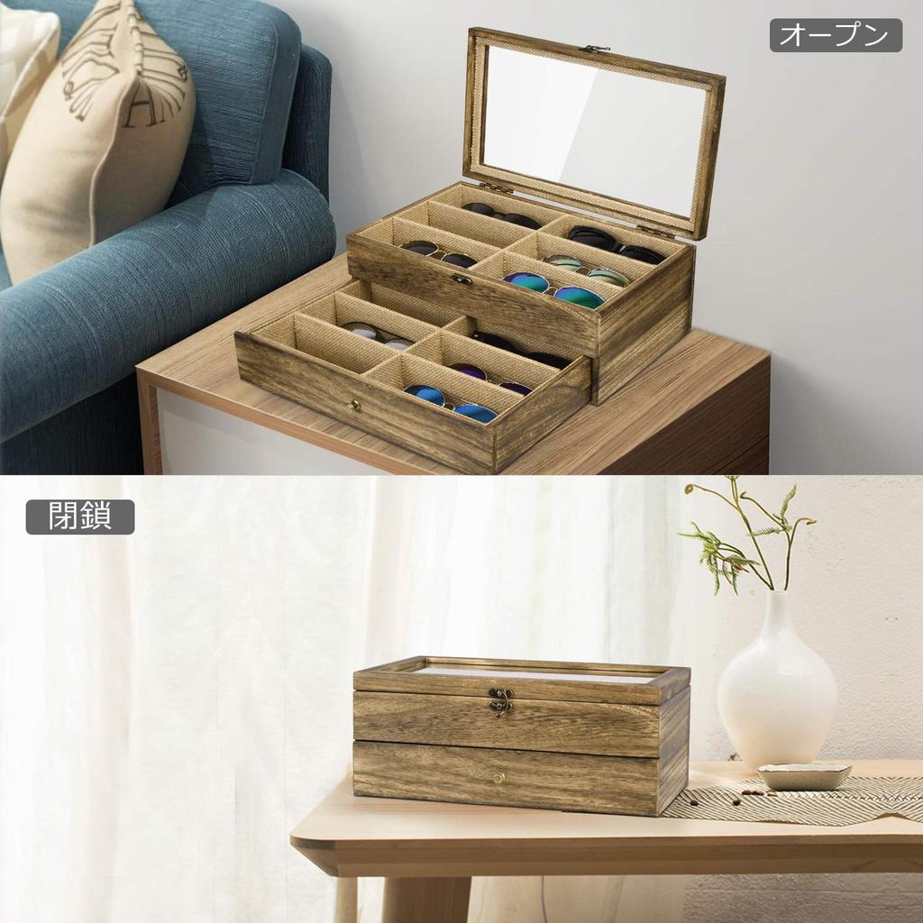 SRIWATANA Sunglasses Storage Glasses Storage Collection Jewelry 2 12 Small Accessory Glasses Case Case, Box, Case, Storage, Tier, Pieces, Storage,