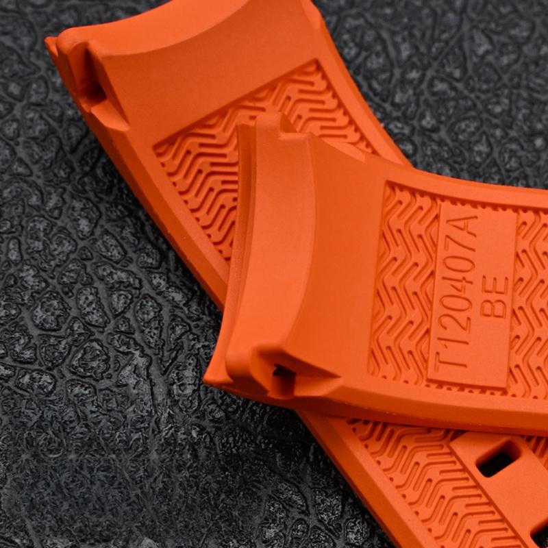 Wodoodporny Pasek do Zegarka z Kauczuku Fluorowego FKM dla serii Tissot 1853 Seastar T120 21mm Zakrzywiony Pasek do Zegarka