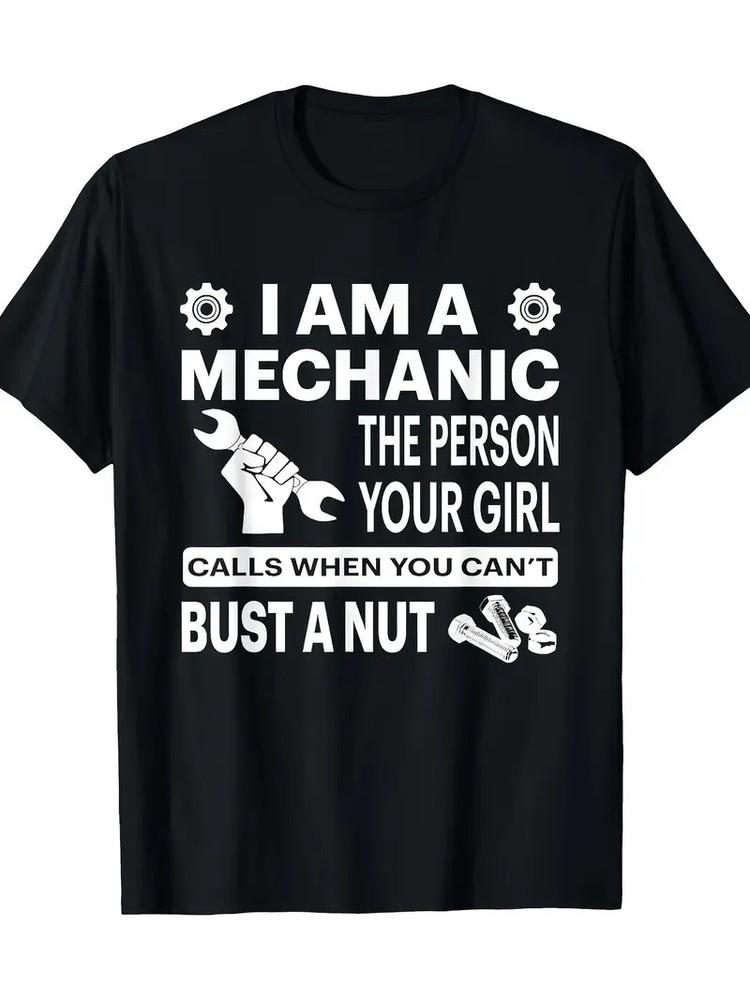 

Grease Monkey Funny Dad Joke Auto Mechanic Handyman T-Shirt - 220g L