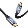 USB-C & USB-C Cable 3M Type-c Cable USB3.1 Gen2 (10Gbps) PD Compatible 100W/5A Quick Charging 4K/60Hz Video Output Ultra Durable Nylon Type-c Cable Co
