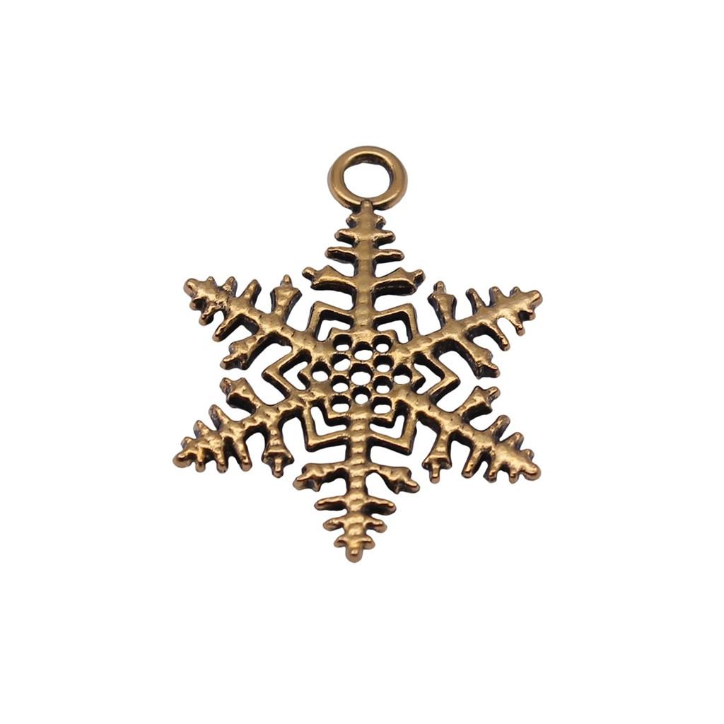 Snowmen Charms Snowflake Pendants For Winter Christmas Themed Jewelry