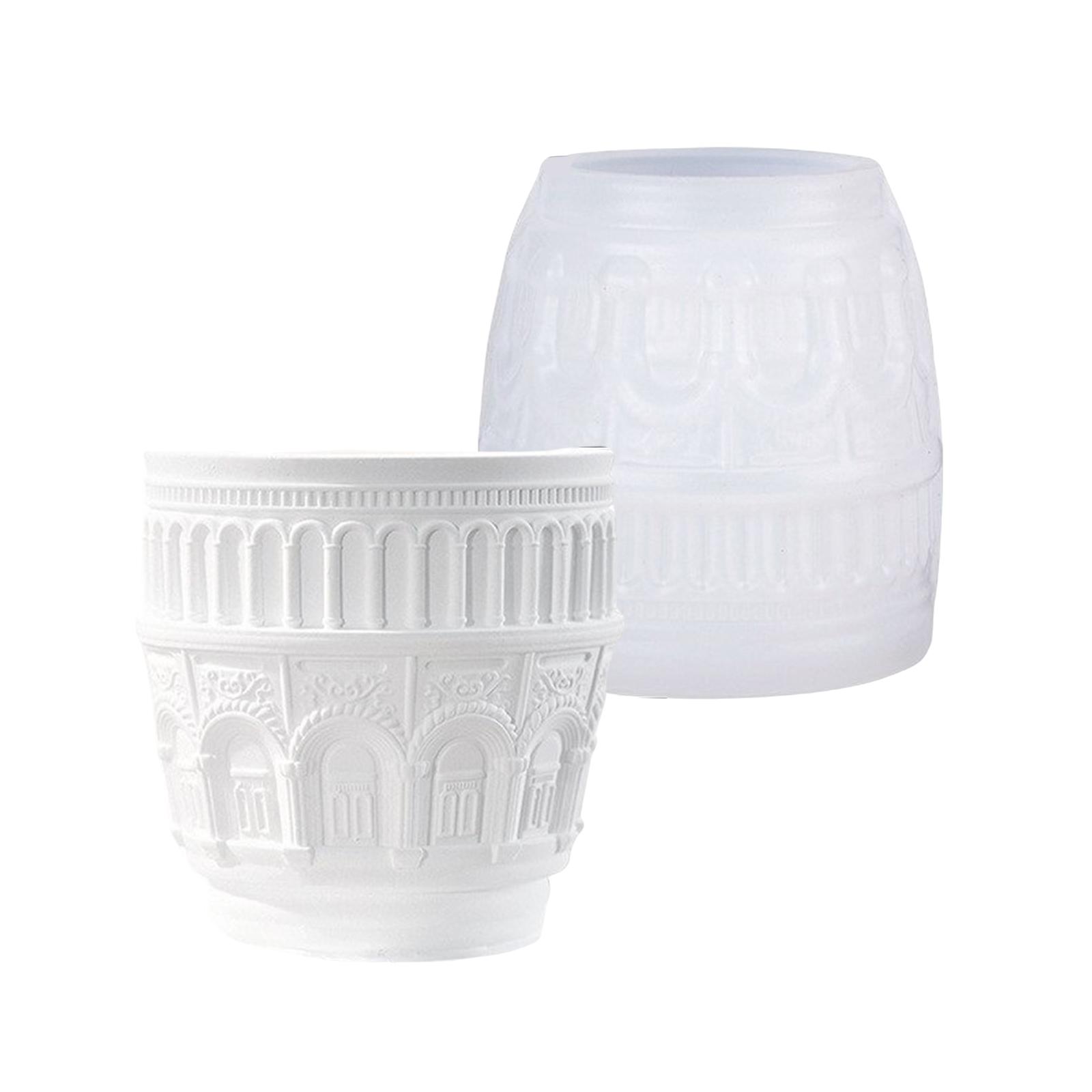 

Силиконовая форма для изготовления свечей и смолы в стиле барокко, чашка для хранения, рукоделие, скандинавский дизайн, украшение для дома T2