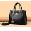 Women's Large Capacity Shoulder Bag with Multiple Compartments – Multi-Pocket Tote for Everyday Use