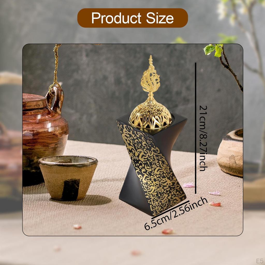 Burner Holder Gift Meditation Display Desk Ornament Censer Stand for Library Study Room Party Hotel