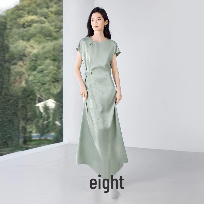 IHIMI Women s New Chinese Style Jacquard Qipao Dress XL
