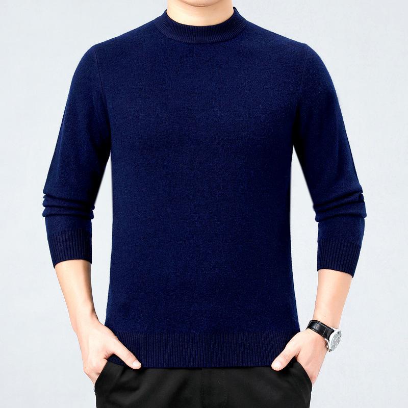 Brand 2025 Cashmere Round Neck Sweater: High-End, Simple, Versatile, Skin-Friendly Knitwear for Autumn/Winter