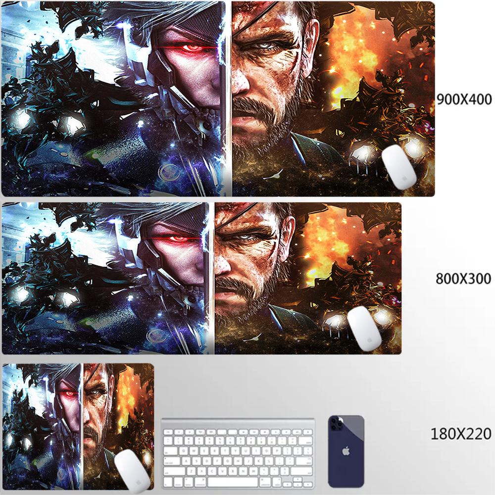 Mouse Pad Office PC HD Anime Gamer Cabinet Keyboard Pad Mousepad Metal Gear Solid Laptop Gaming Accessories Desk Mat XXL Carpet