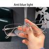 Blue Ray Blocking Anti-Blue Light Glasses Ultralight Metal Oversized Eyeglasses Eye Protection Computer Goggles Office