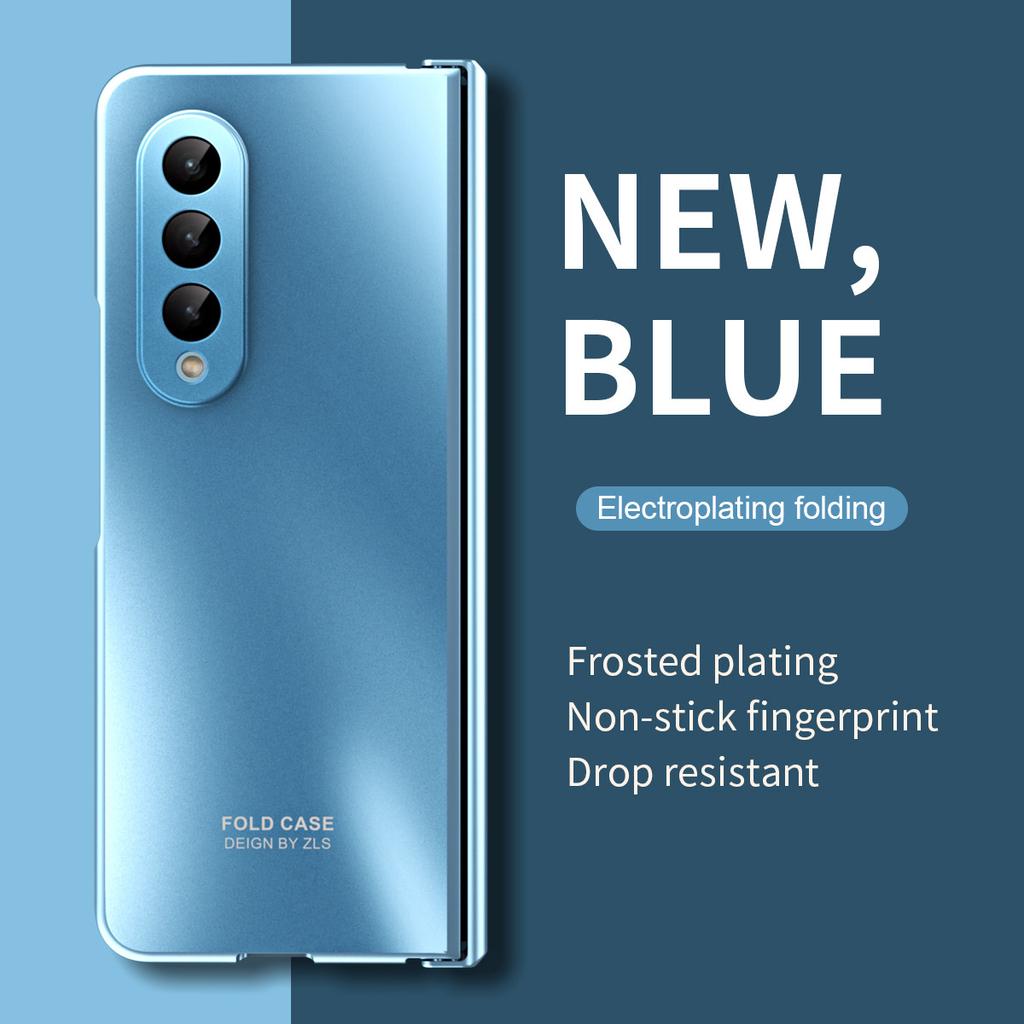 For samsung z fold3 Anti-Knock Plating Bag Folding Veske for Samsung Galaxy Z Fold 3 Fold3 telefontilbehør deksel