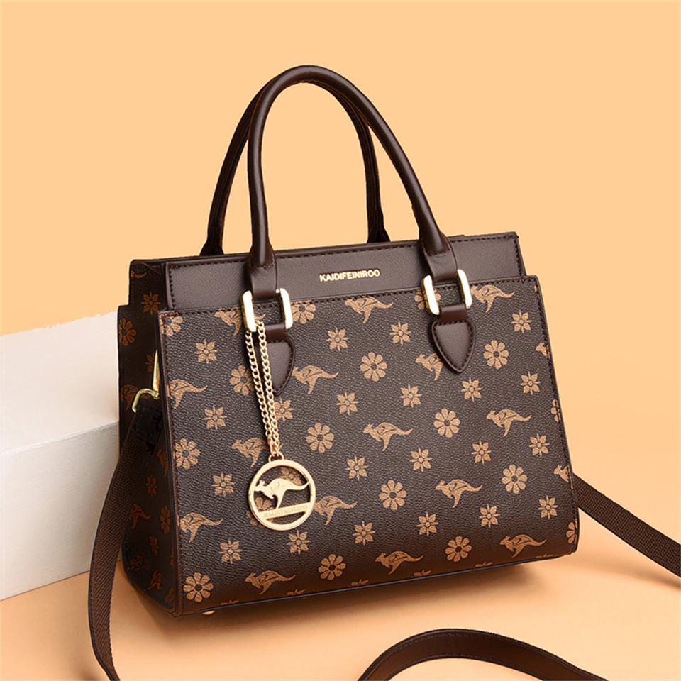 High Quality Printing Leather Shoulder Crossbody Bags For Women  Luxury Women's Handbag Designer Female Messenger Tote Bag
