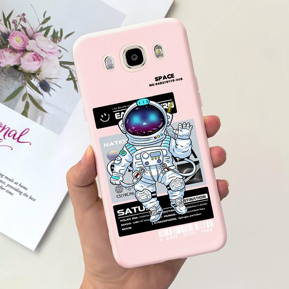 For Samsung Galaxy J7 J5 J3 2016 Case SM-J320F J510F J710F Phone Cover Cute Astronaut Silicone Bumper For Samsung J2 2016 Fundas