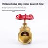 All-Copper Water Meter Stop Valve: Thickened Tap Switch, Main Valve Sizes 1/2", 3/4", 1", 2", 32 Valve, 15.