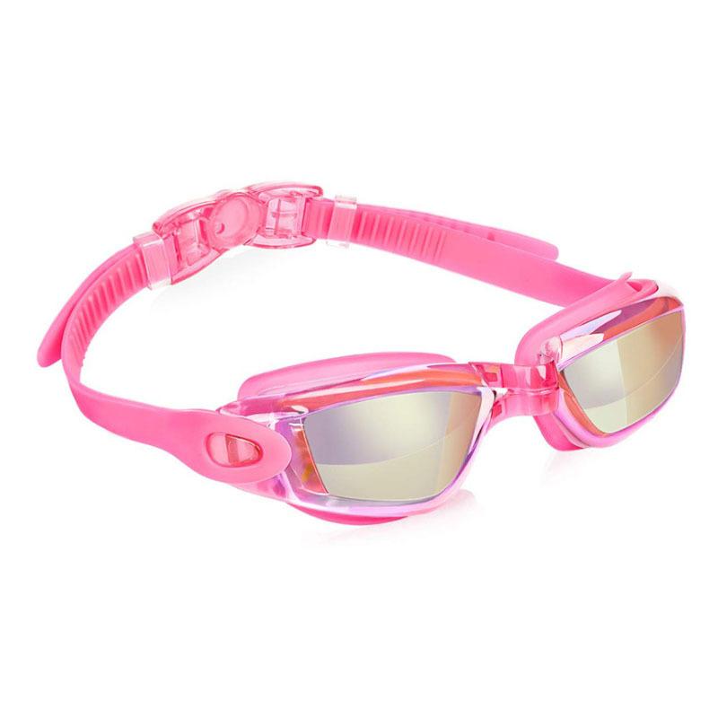 Myopia Goggles, Swimming Goggles, Silicone Swimming Goggles, Anti-Fog And Waterproof Men'S And Women'S Large-Frame Electroplated Glasses