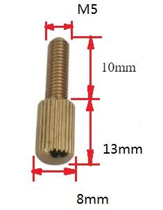M3 M4 M5 X 6 8 10 12 16 20 Mm Brass Hand Twisting Small Head Screw Bolt