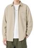 [Enlision] Men's Shirt, Beige, Comfortable, Easy Care, Breathable, Versatile Layering, Casual, Stylish, Slim Fit Dress Shirt