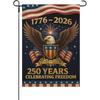 Bandiera da Giardino 250° Anniversario USA, Stendardo Verticale da Esterno a Doppia Faccia per il 4 Luglio, Bandiera da Giardino