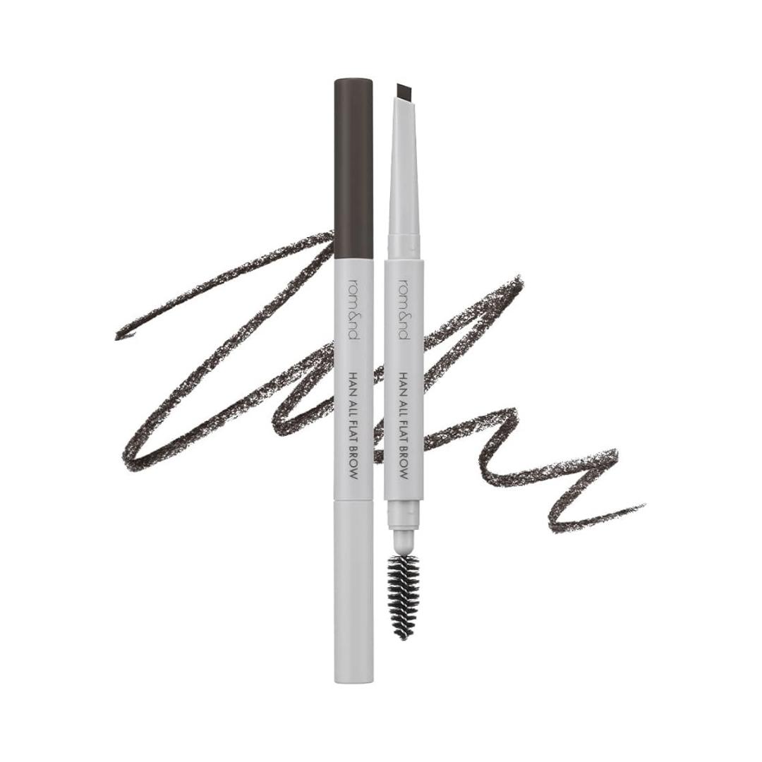 

rom&nd Han All Flat Brow C1 Classic Gray 0.17 g - eyebrow pencil, cool graphite