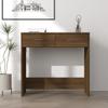 VidaXL Desk Brown Oak 80x40x75 Cm Engineered Wood 815476