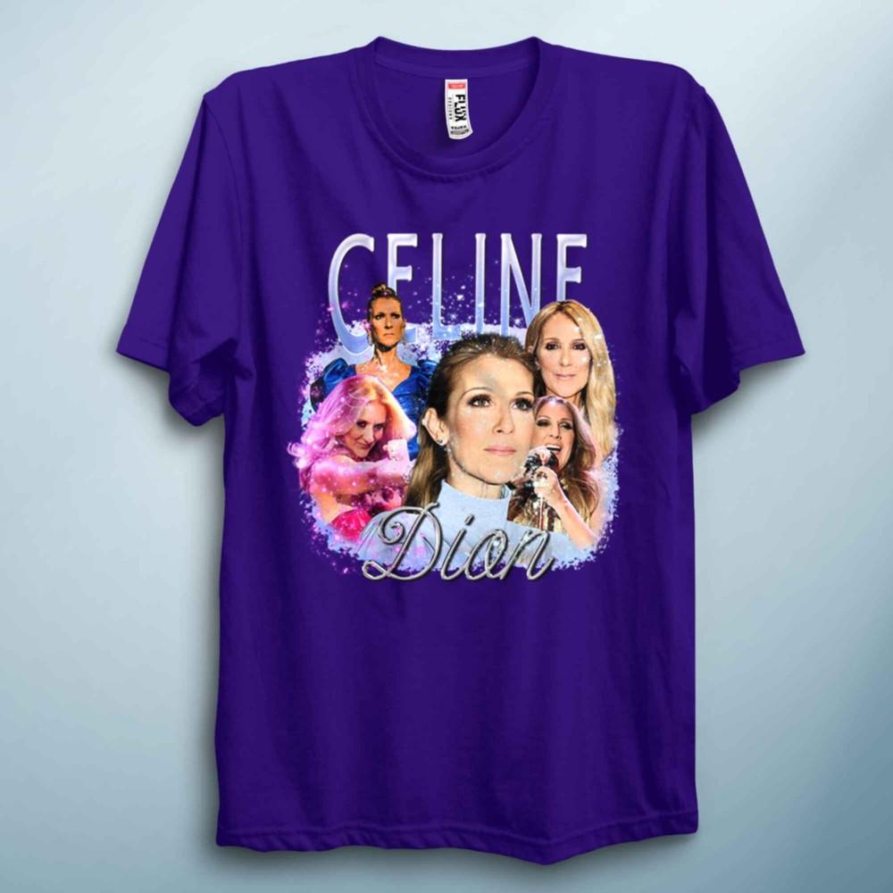 Vintage Pop T Shirt Retro Singer Celin Paris Graphic Concert Tee 90s Unisex