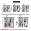 2pcs,2D Plane Printing Print Curtains Christmas Trees Festive Holiday Stars Versatile Fabric (without Rod) Decorations Outdoor