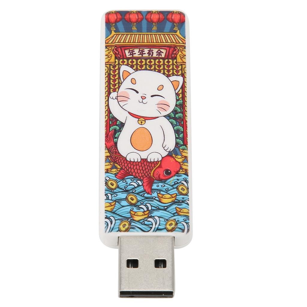 USB Flash Drive Cute Cat Pattern Hot Swap Plug and Play USB2.0 Standard Shock Resistance Portable