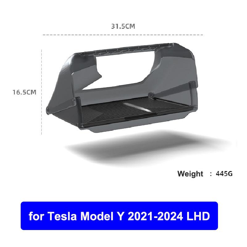 For Tesla Model Y Juniper 2026 Model 3 Highland 2025 Under-Screen Hidden Storage Box Behind Screen Center Console Organizer Case