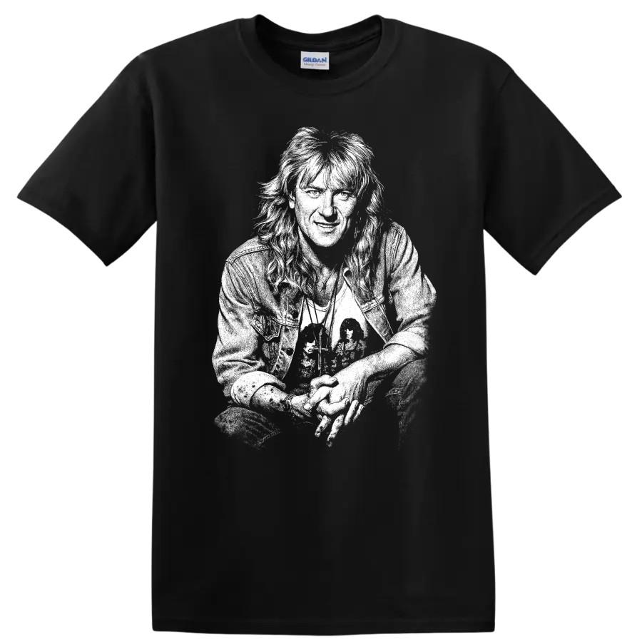 Joe Elliott Rock Legends Portrait T Shirt Def Leppard Music Fan Tee