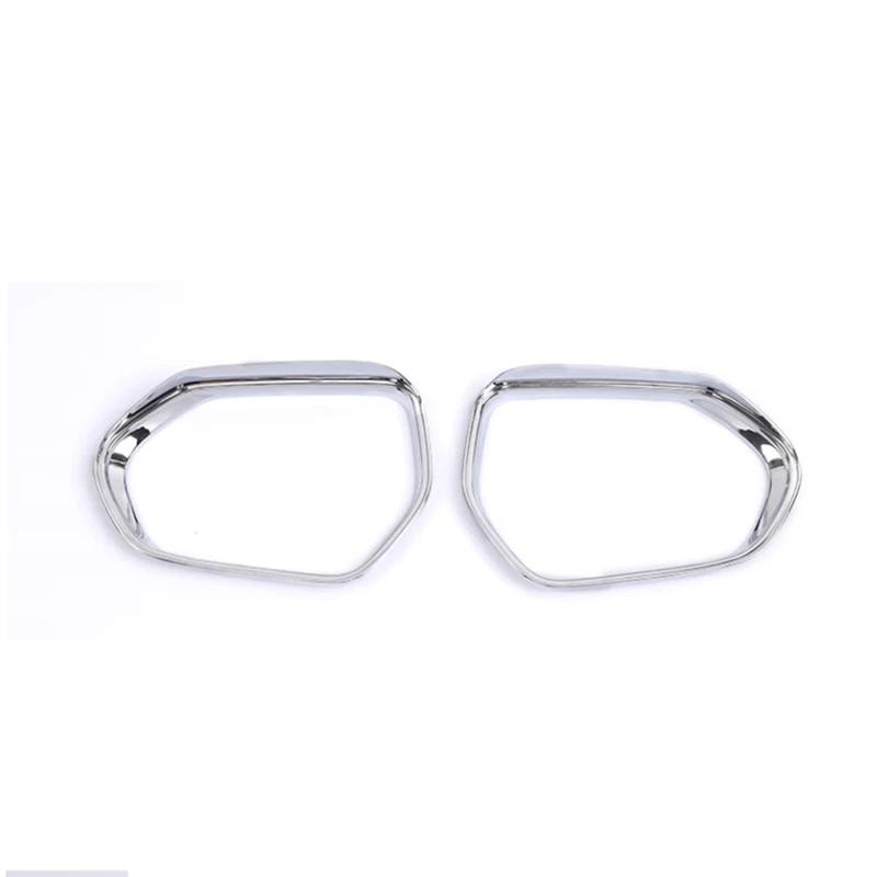 For Toyota Corolla -2024 2x Car Sticker ABS Exterior Side Mirror Rain Eyebrow Frame Trim Decorative Accessories Carbon Black