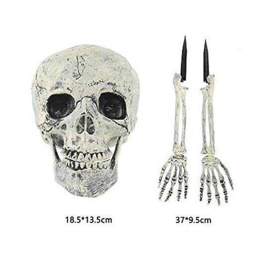 Halloween decoration skeleton model arm 3-piece set movable realistic strong sense realism plastic test courage ghost simulation interior party tool
