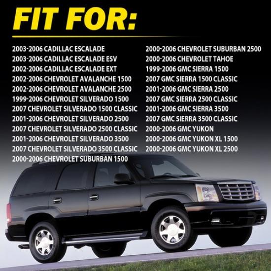 NEUES Set Chrom-Außentürgriffe hinten für 99-06 Silverado Tahoe Sierra Yukon