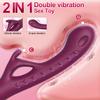 Strongest Rabbit Vibrator for Women - Instant G-Spot & Clitoral Orgasm, Rechargeable Waterproof Adult Sex Toy