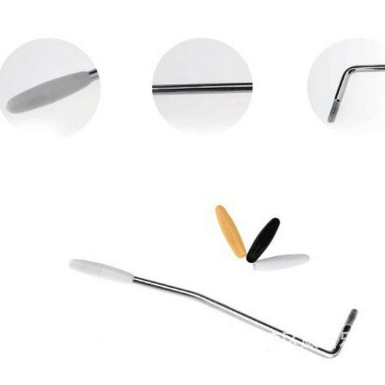 ST Single Tremolo-/Vibratohebel für E-Gitarre, Silber Chrom, 5,0 mm