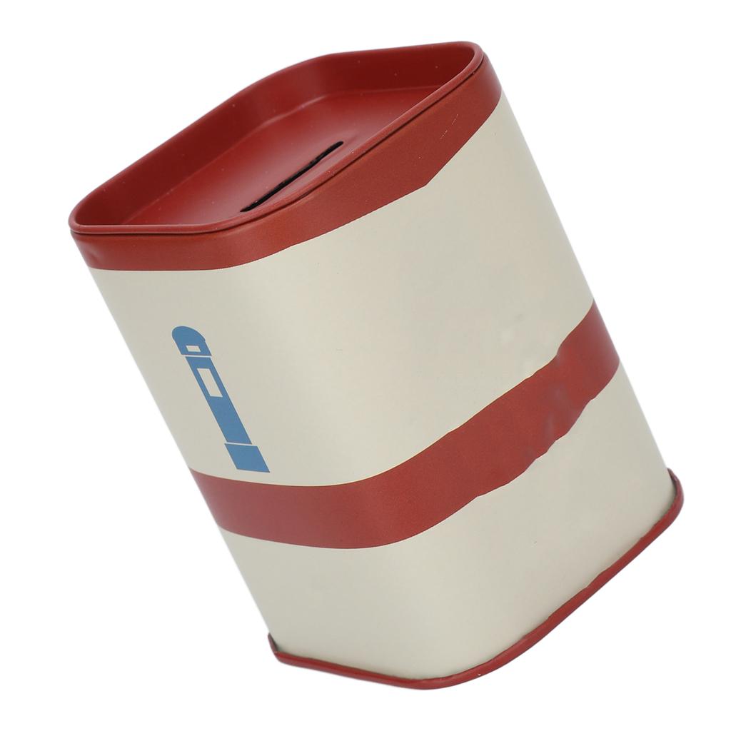 Blade Disposal Case Iron Detachable Cover Large Capacity Waste Blades Storage Box for Barber Shop Red