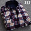 Męska ciepła koszula w kratę, z podszewką z polaru, gruba, z długim rękawem, casualowa, slim fit, w stylu koreańskim, modna odzież zimowa