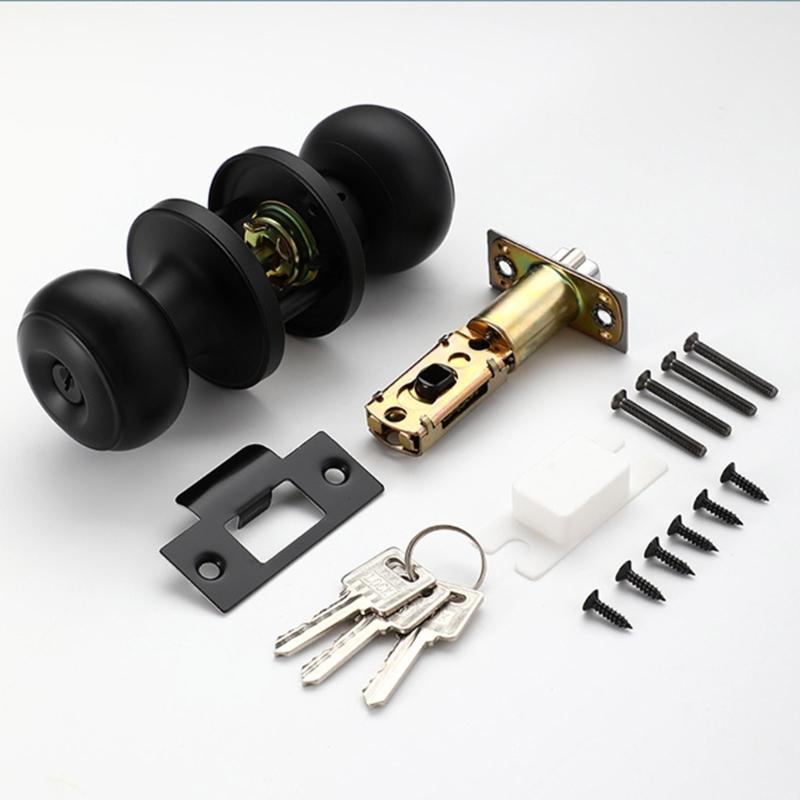 Okrągłe gałki ze stali nierdzewnej odporne na korozję, wzory zamków do drzwi wewnętrznych do wilgotnego środowiska i szybki montaż