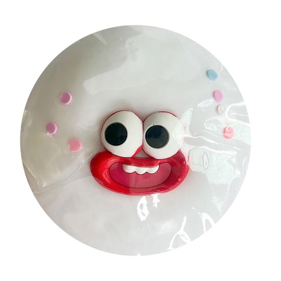 Big Eyes Ball Squeeze Toy Cartoon Bun Shape Sensory Pinch Fidget Toy Stress Relief Hand Relaxation Decompression Tool B