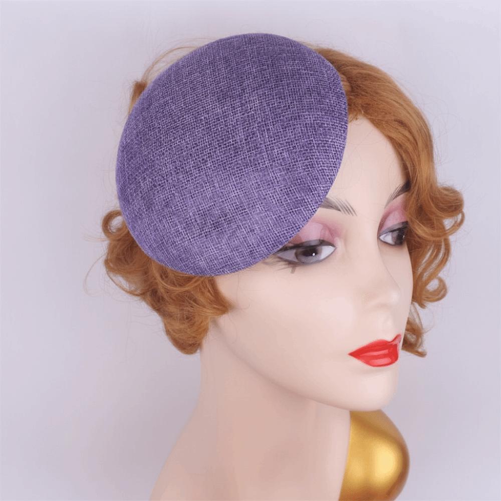 Headpiece Fascinator Base Solid Color Mesh Hat Exquisite Vintage Fascinator Hat Stage Performance